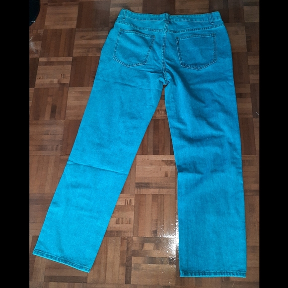 Colorblock Straight Leg Jeans - Picture 2 of 3